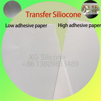 Papier transfert silicone à haute-faible adhérence